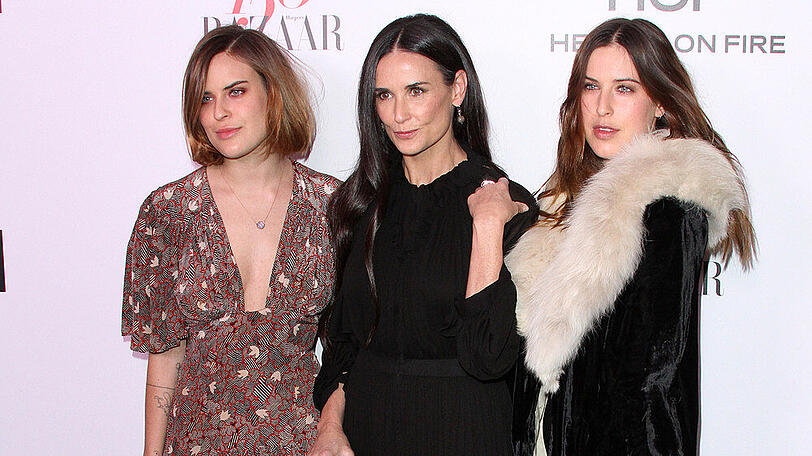 Tallulah Willis, Demi Moore und Rumer Willis (v.l.n.r.)
