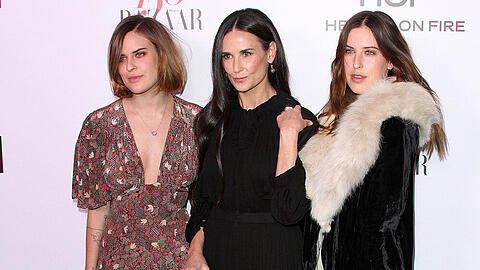 Tallulah Willis, Demi Moore und Rumer Willis (v.l.n.r.)