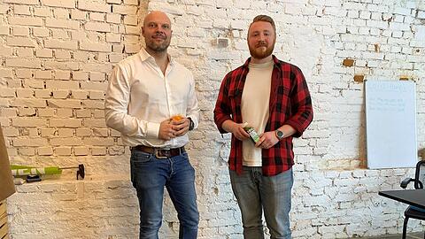 Die Gründer Andi Balle und Marketingchef Boris Alexandrowitsch.