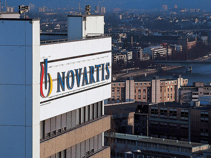 Das Firmengebäude des Schweizer Pharmakonzerns Novartis in Basel