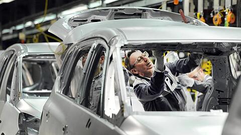 Produktion des Opel Zafira im mittlerweile geschlossenen Bochumer Opel-Werk.