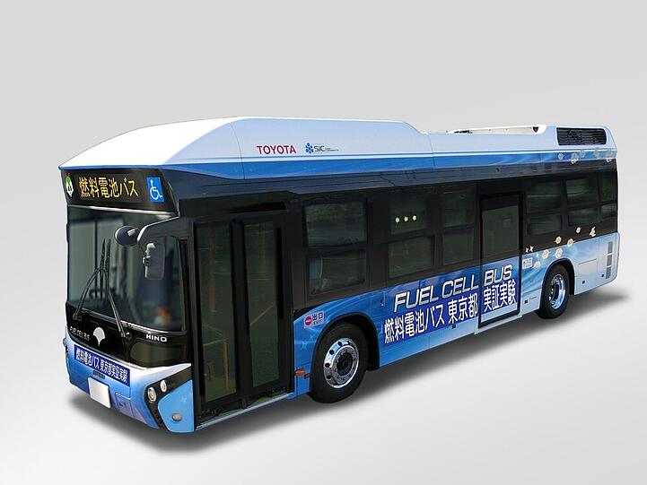 Im Härtetest: Brennstoffzellenbus Hino H2 von Toyota