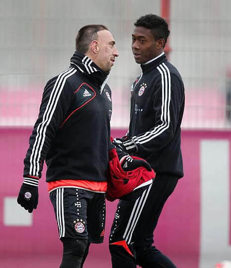 Bei den beiden kommen die Albereien auf dem Trainingsplatz nie zu kurz.