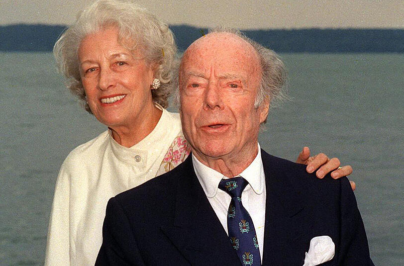 Liebe bis zum Schluss: Hertha und Heinz Rühmann 1990 in Tutzing.
