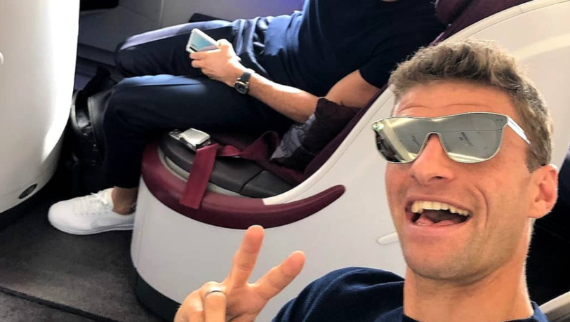 Gute Laune: Lewandowski (l.) und Müller. Gute Laune: Lewandowski (l.) und Müller.
