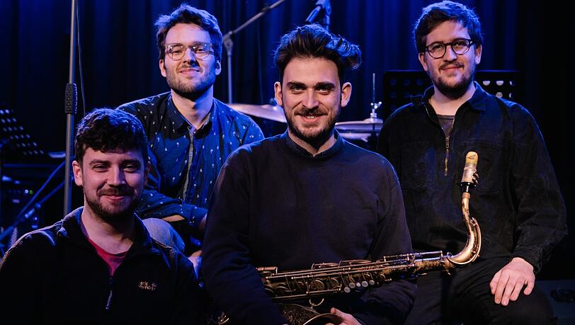 Maxim Frischmann in seinem Quartett. Maxim Frischmann in seinem Quartett.