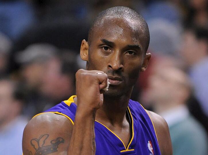 Die Nummer 1: Kobe bryant, Superstar der Los Angeles Lakers.