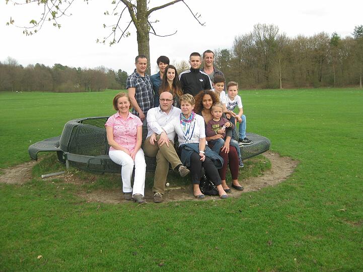 Apollonia Schmitt und der engste Familienkreis.