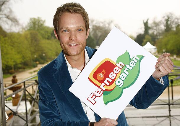 Moderator Ernst-Marcus Thomas moderierte 2008 den "ZDF-Fernsehgarten".