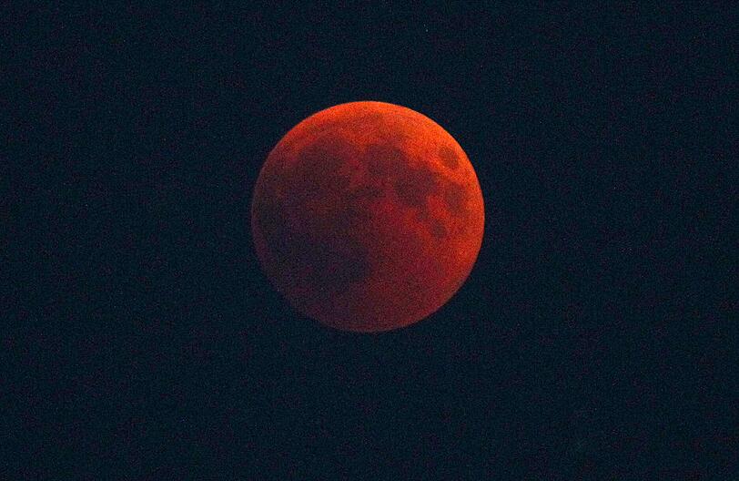 Blutmond - gesichtet in Füssen.