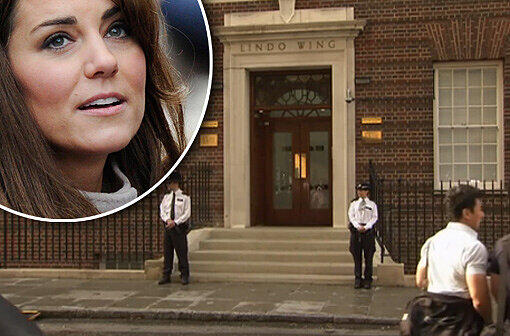 Kate ist in der Klinik! Vor dem "Lindo Wing" des St. Mary's Hospital haben sich Polizisten postiert.