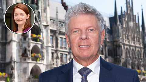 Dieter Reiter (SPD), Oberbürgermeister der Stadt München, steht auf dem Marienplatz vor dem Rathaus.