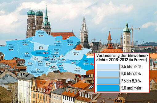 Wie viele Einwohner hat Ihr Viertel? Klicken Sie sich durch die AZ-Grafik. Hier finden Sie alle Stadtteile im Überblick!