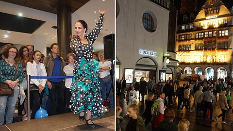 "nachtschwärmer": Am Freitag hat die Münchner Innenstadt bis 0 Uhr zum Shoppen und Staunen geöffnet.