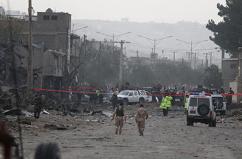 Autobombenanschlag in der afghanischen Hauptstadt Kabul: Dutzende Häuser wurden beschädigt.