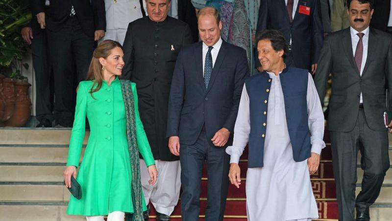 Imran Khan, Premierminister von Pakistan, hat Prinz William und Herzogin Kate empfangen. Imran Khan, Premierminister von Pakistan, hat Prinz William und Herzogin Kate empfangen.