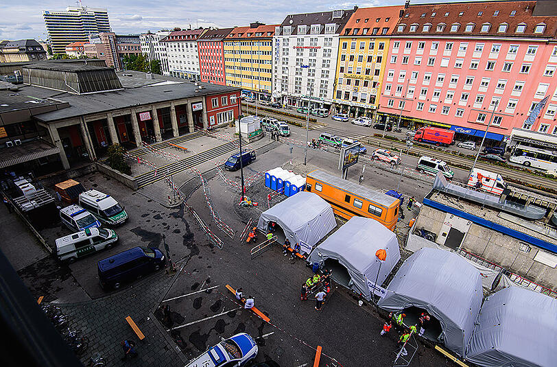 Es wird ruhig am Hauptbahnhof - aufgrund der eingeführten Grenzkontrollen kommen nur noch wenige Flüchtlinge in München an.
