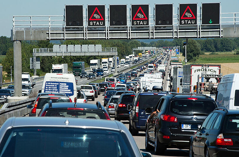 Stauzeit: In der kommenden Woche geht in und um München &ndash; hier vor allem im Osten &ndash; so gut wie gar nichts mehr voran.