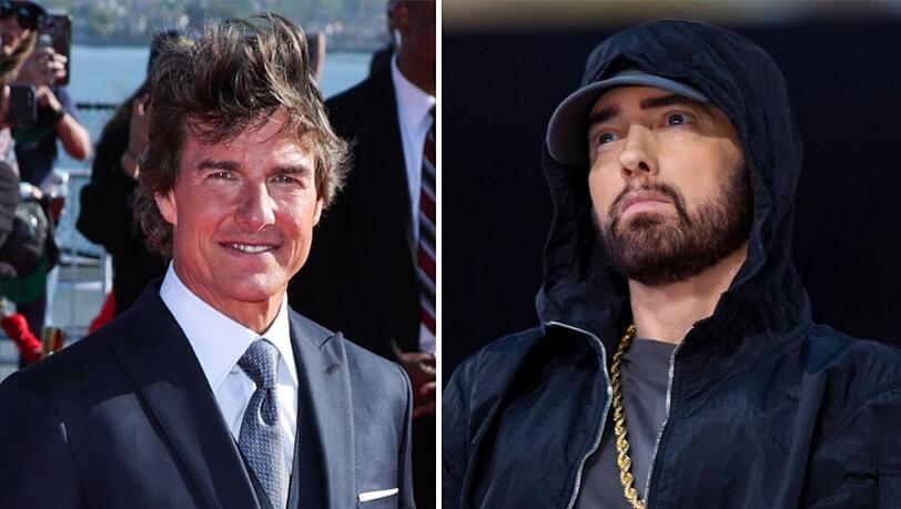 Zwei Promi-Rekordhalter: Tom Cruise (l.) und Eminem.