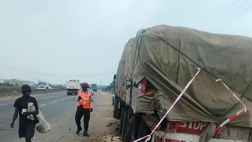 Ein Lkw spielte bei dem Unfall eine Rolle.