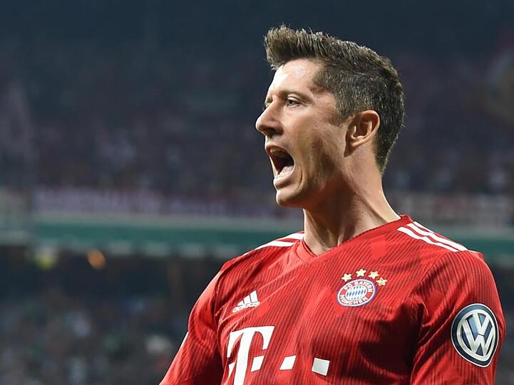 Münchens Robert Lewandowski ist beim Spiel gegen RB Leipzig dabei.
