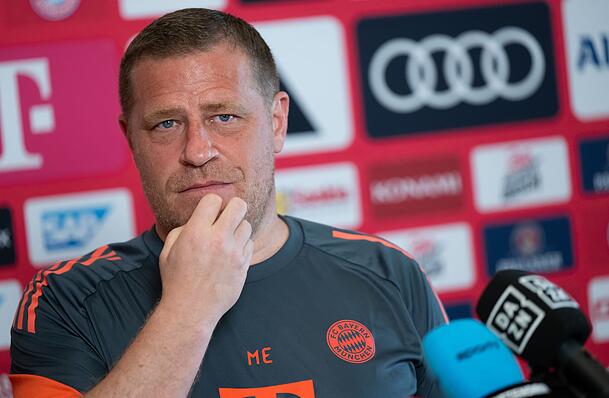 Max Eberl spricht in Orlando über Transferaufgaben und Transferpläne. Max Eberl spricht in Orlando über Transferaufgaben und Transferpläne.