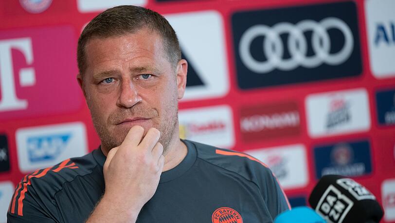 Max Eberl spricht in Orlando über Transferaufgaben und Transferpläne.