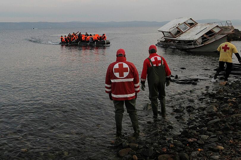 Schlechtere Witterungsbedingungen schrecken viele Flüchtlinge ab, mit dem Boot überzusetzen.