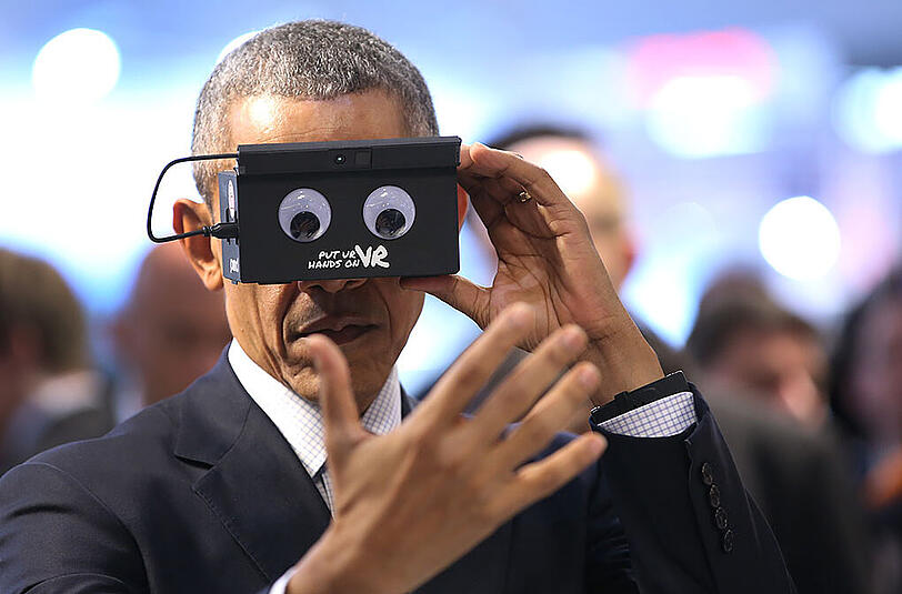 Bundeskanzlerin Angela Merkel und US-Präsident Barack Obama waren am Montag zu Besuch auf der Hannover Messe. Die Bilder.