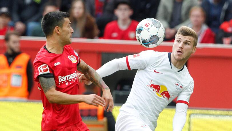 Gepusht von Nagelsmann: Leipzigs Stürmer Timo Werner (r.)