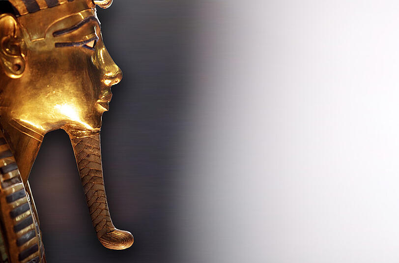 Die Totenmaske des Pharaos.