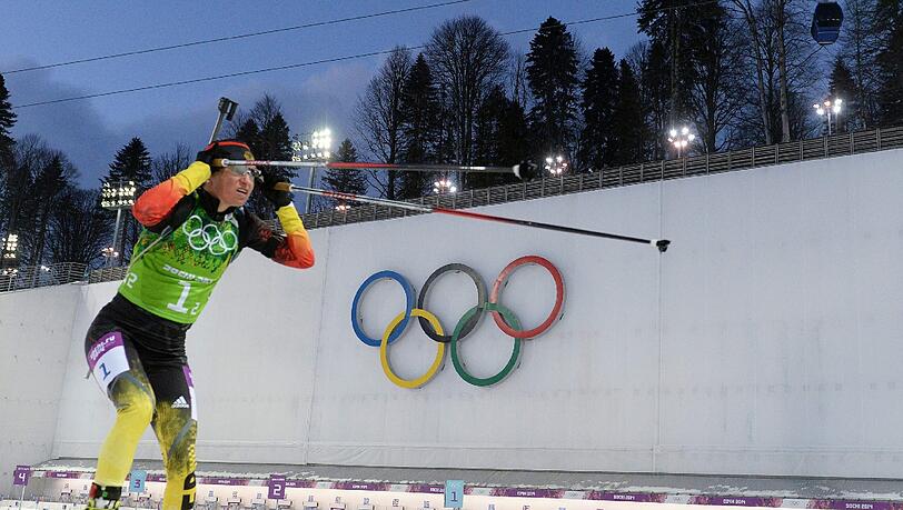 Andrea Henkel bei ihrem letzten Olymoia-Auftritt. Andrea Henkel bei ihrem letzten Olymoia-Auftritt.
