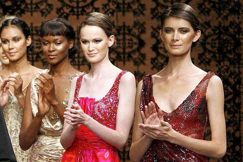 Da wollten auch Alexanders Opfer hin: Models bei einer Laufstegschau in Italien