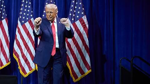 F&uuml;r ihn sind viele seiner durchgesetzten Z&ouml;lle eine Freude: US-Pr&auml;sident Donald Trump. (Archivbild)