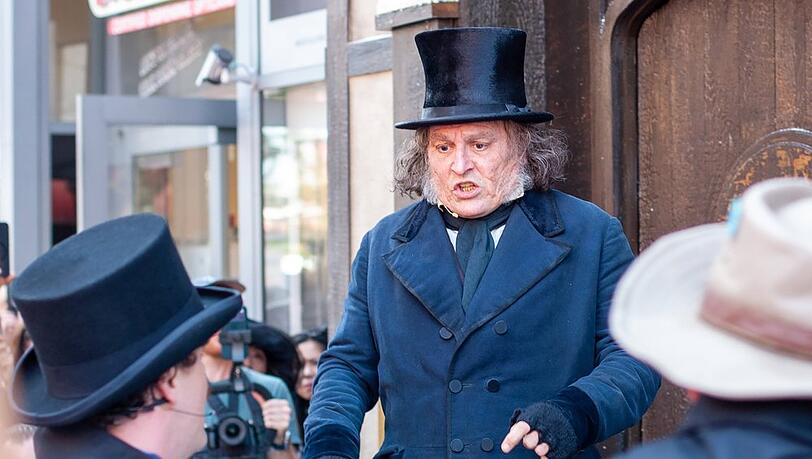 Johnny Depp in seinem Kostüm. Johnny Depp in seinem Kostüm.