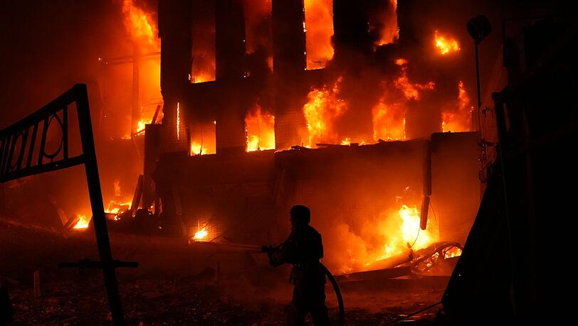 Wie so oft wurde Kiew auch diesmal wieder in der Nacht attackiert. Wie so oft wurde Kiew auch diesmal wieder in der Nacht attackiert.
