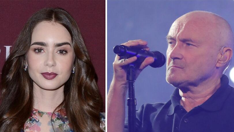 Lily Collins dankt ihrem Vater Phil "für die Inspiration".
