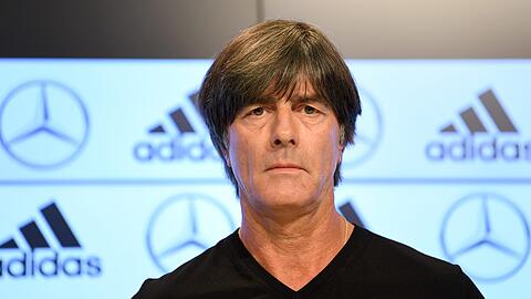 Bundestrainer Joachim Löw bei der Pressekonferenz am Mittwoch in der Allianz Arena in München.