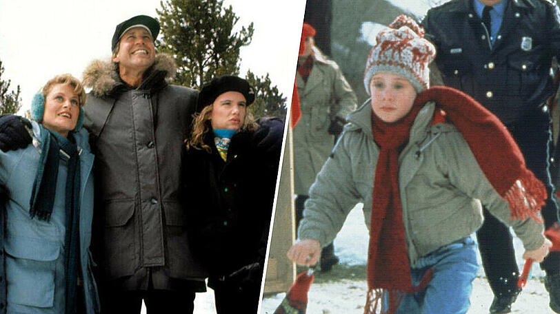 Die Griswolds und Kevin McCallister (r.) erleben an Weihnachten so einige Abenteuer.