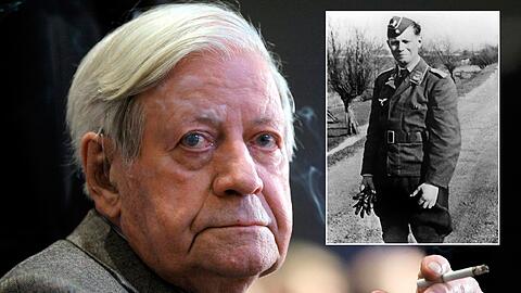 Helmut Schmidt (95) war von 1974 bis 1982 der fünfte Kanzler der Bundesrepublik. Zum Zeitpunkt der Aufnahme oben rechts aus dem Jahr 1940 ist Schmidt Leutnant der Luftwaffe.