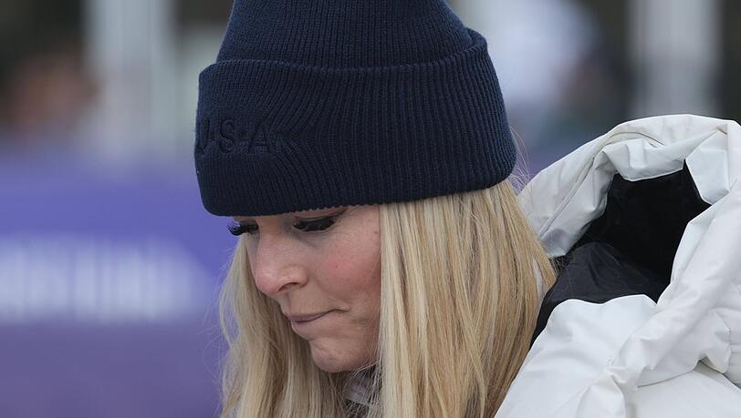 Lindsey Vonn st&uuml;rzte bei der olympischen Damen-Abfahrt schwer.