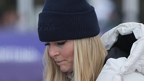 Lindsey Vonn st&uuml;rzte bei der olympischen Damen-Abfahrt schwer.