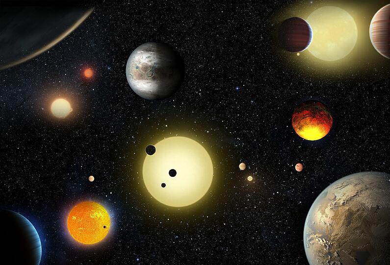 Es ist schwer vorstellbar, wie es in fernen Welten aussieht. Die Nasa versucht, mit dieser Illustration einen Eindruck zu vermitteln.