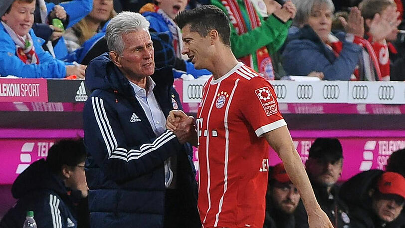 Musste zur Pause raus: Robert Lewandowski.
