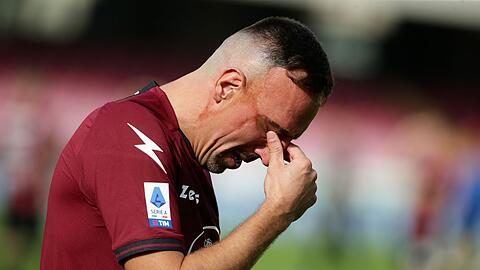 Franck Ribéry vergoss bei seinem Abschied Tränen.