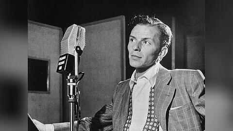 "The Voice" an seinem Arbeitsplatz: Frank Sinatra in New York, ca. 1947