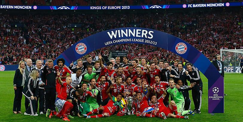 Tränen, Jubel, Emotionen: Der deutsche Meister FC Bayern hat die Champions League gewonnen. Hier gibt's die Bilder der Freude aus Wembley