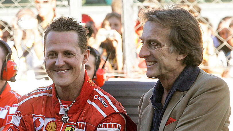 Michael Schumacher und der damalige Ferrari-Boss Luca di Montezemolo bei den Ferrari Days in Monza 2006 Michael Schumacher und der damalige Ferrari-Boss Luca di Montezemolo bei den Ferrari Days in Monza 2006