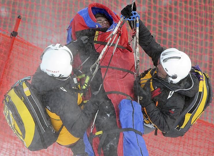 Glück im Unglück: Mit einem gebrochenen Handgelenk und einer Gehirnerschütterung kommt Siegmar Klotz noch glimpflich davon.
