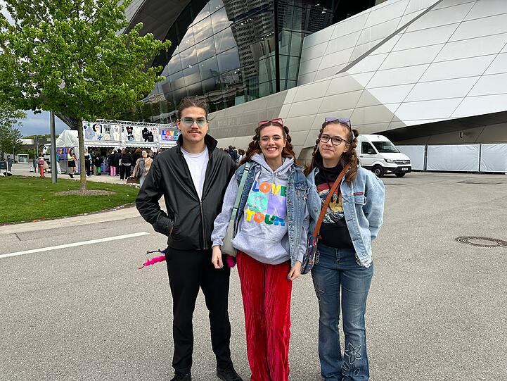 Natalia, Natalia and Ondrej (von links) aus der Slowakei.